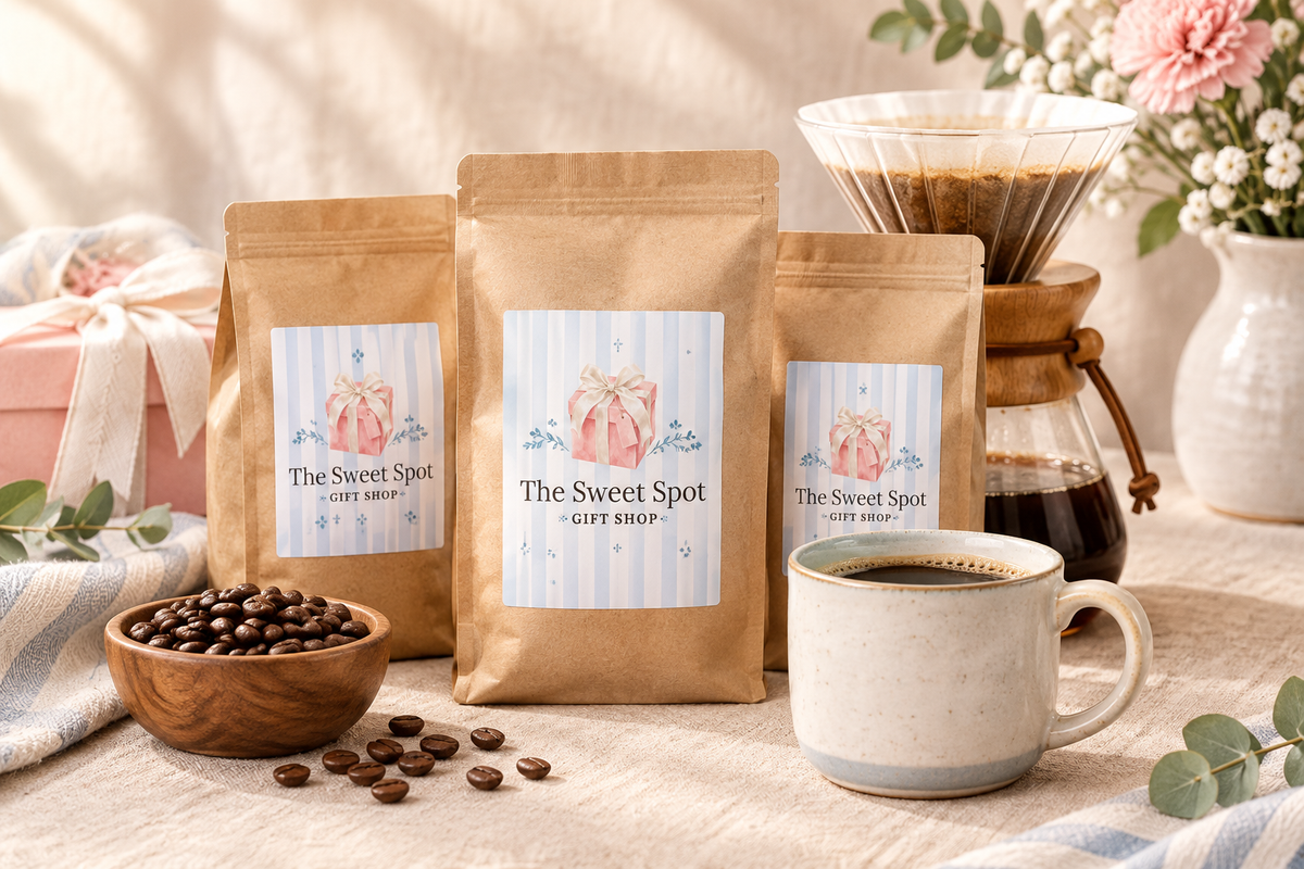 Curated Coffee with Sweet Spot Logo