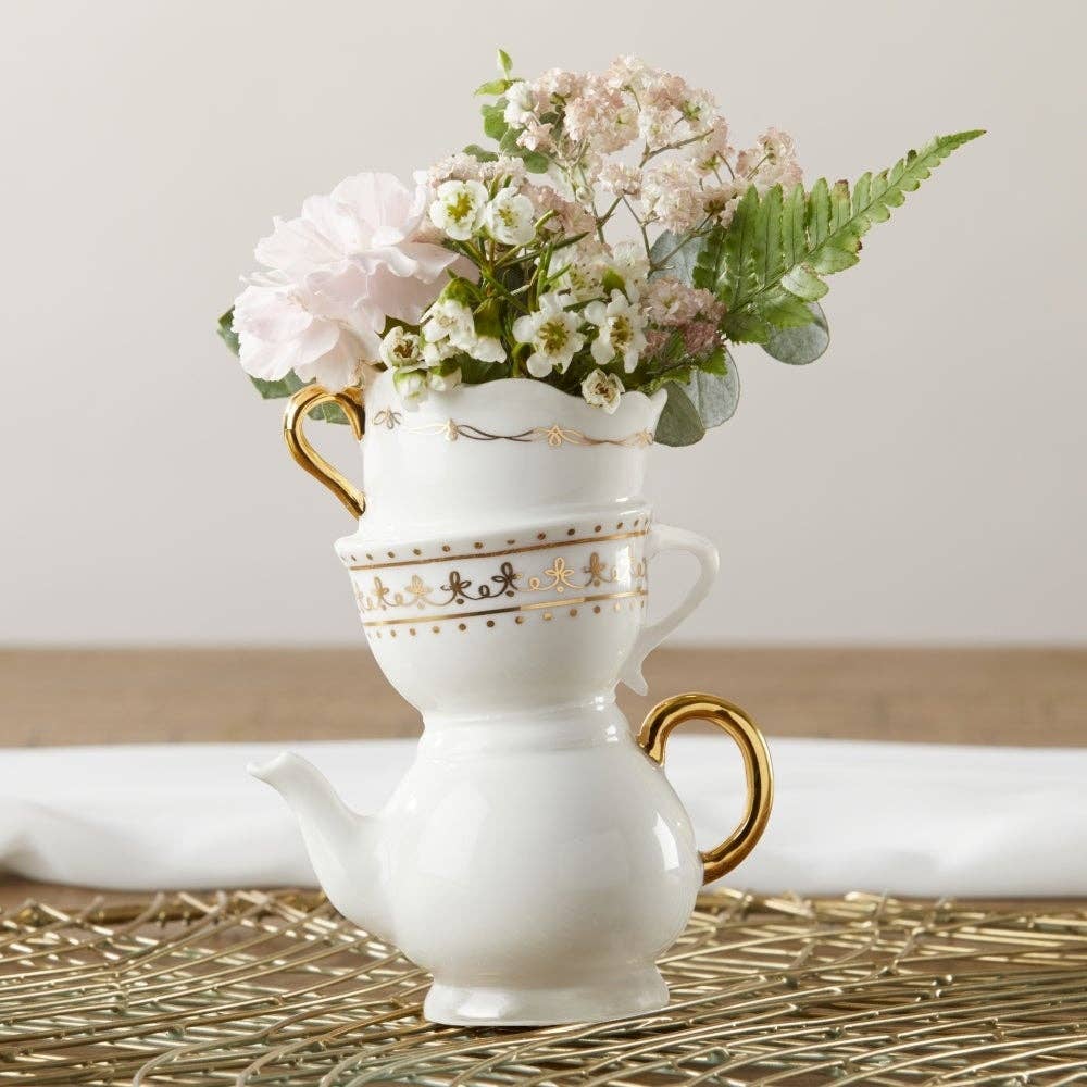 Porcelain teacup vase