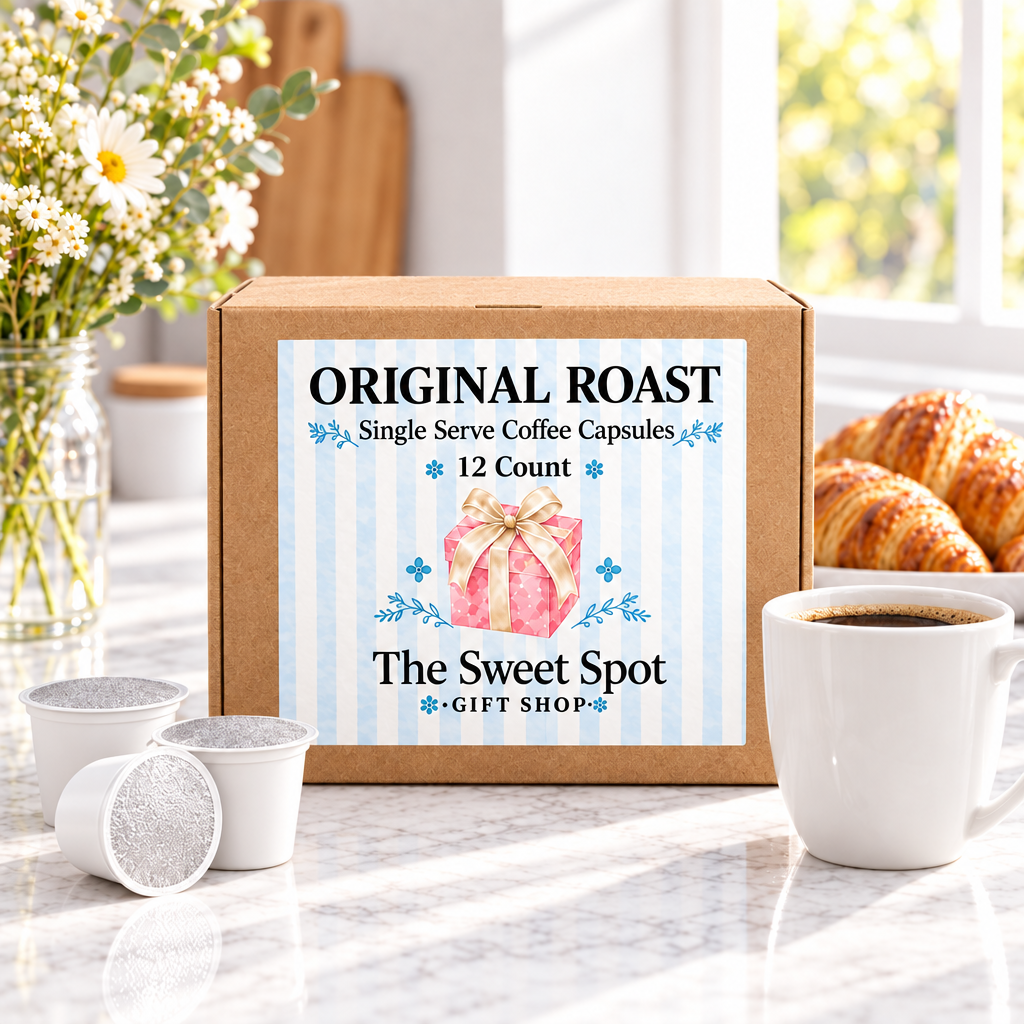 12 Count Original Roast Coffee Capsules - Kraft Box - Sweet Spot Branded