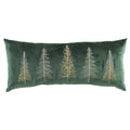 Glimmer Trees Embroidered Pillow | Holiday Throw Pillow