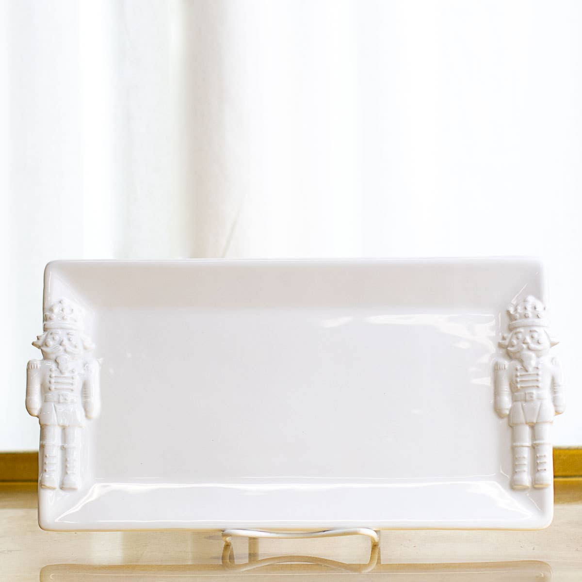 Royal Nutcracker Embossed Rectangle Platter | Christmas Serving Platter | The Royal Standard