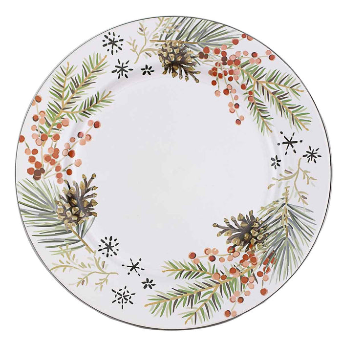 Norfolk Wreath Charger | Christmas Holiday Charger Plate