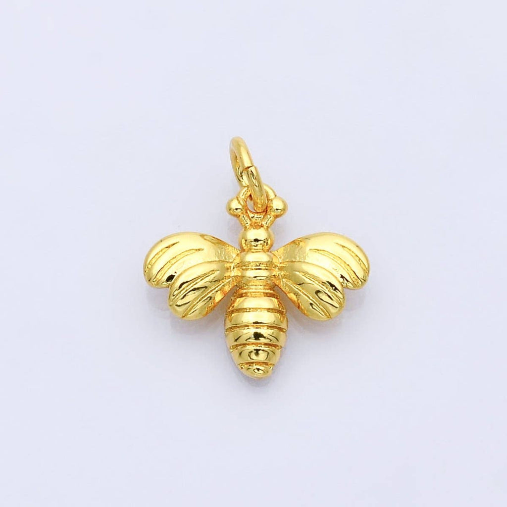 Aim Eternal - 14K Gold Filled Minimalist Bee Insect Charm | D201