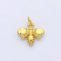 Aim Eternal - 14K Gold Filled Minimalist Bee Insect Charm | D201