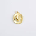 Gold Filled Cowboy Hat Charm Pendant CZ Micro Pave, CP2030