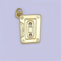 24K Gold Filled Minimalist Cassette Tape Charm