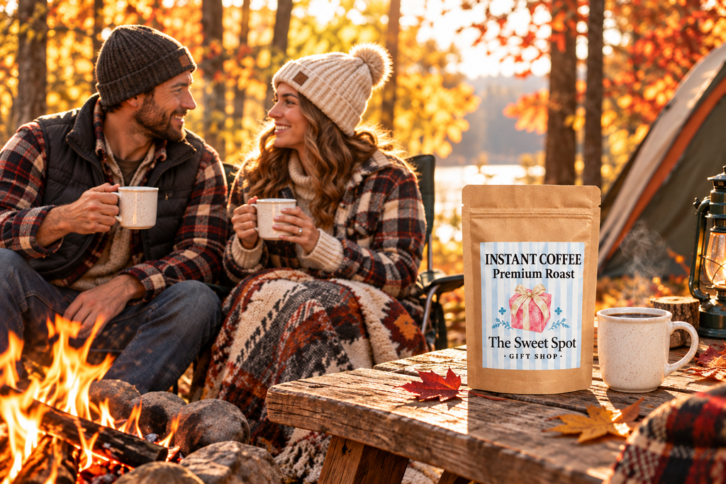 Instant Coffee Fall Camping - Corrected Label