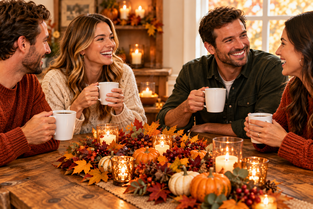 Max Caf Blend Lifestyle — Two Couples No Bag